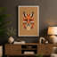 Fox Head Geometric 1 Piece Wrapped Canvas Wall Art-809768272-809768279