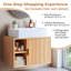 Meuble-lavabo mural 24 po en chêne avec lavabo en céramique à 1 porte-131634499