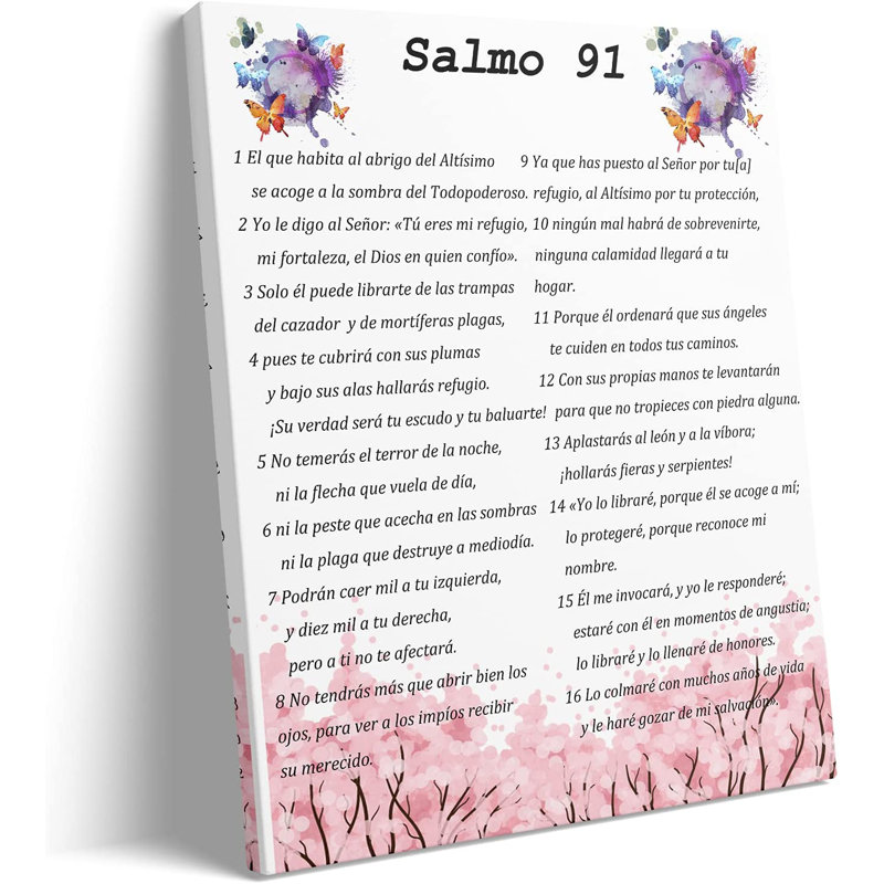 Salmo 91, impression sur toile sans cadre