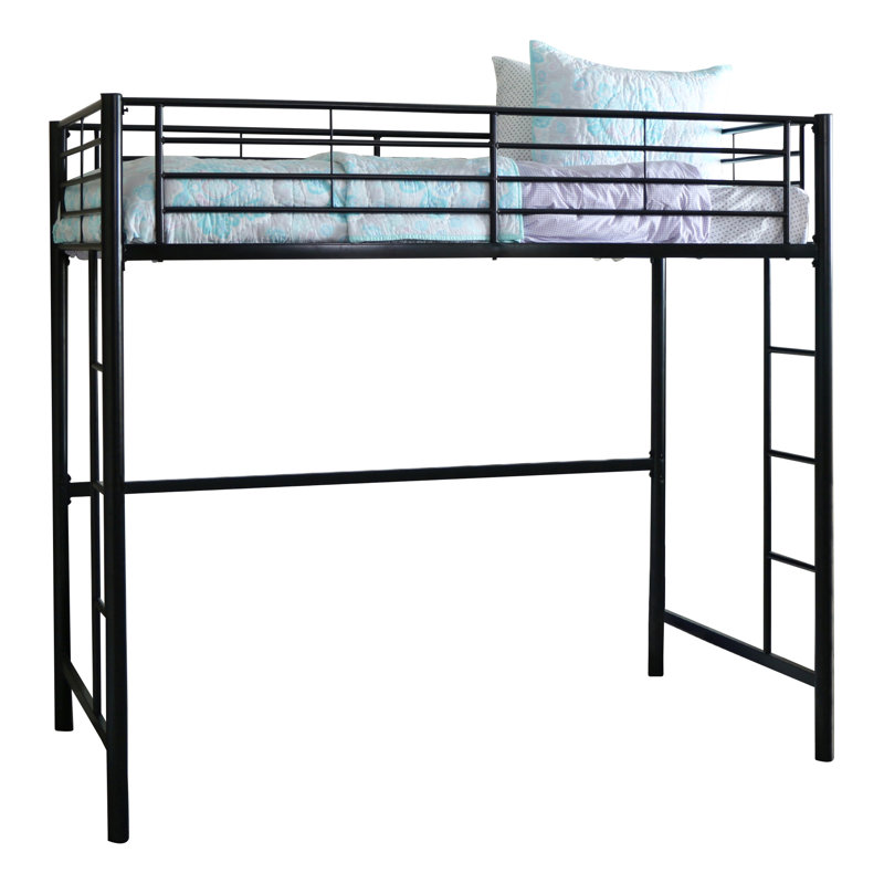 Christi Kids Twin Loft Bed, Black