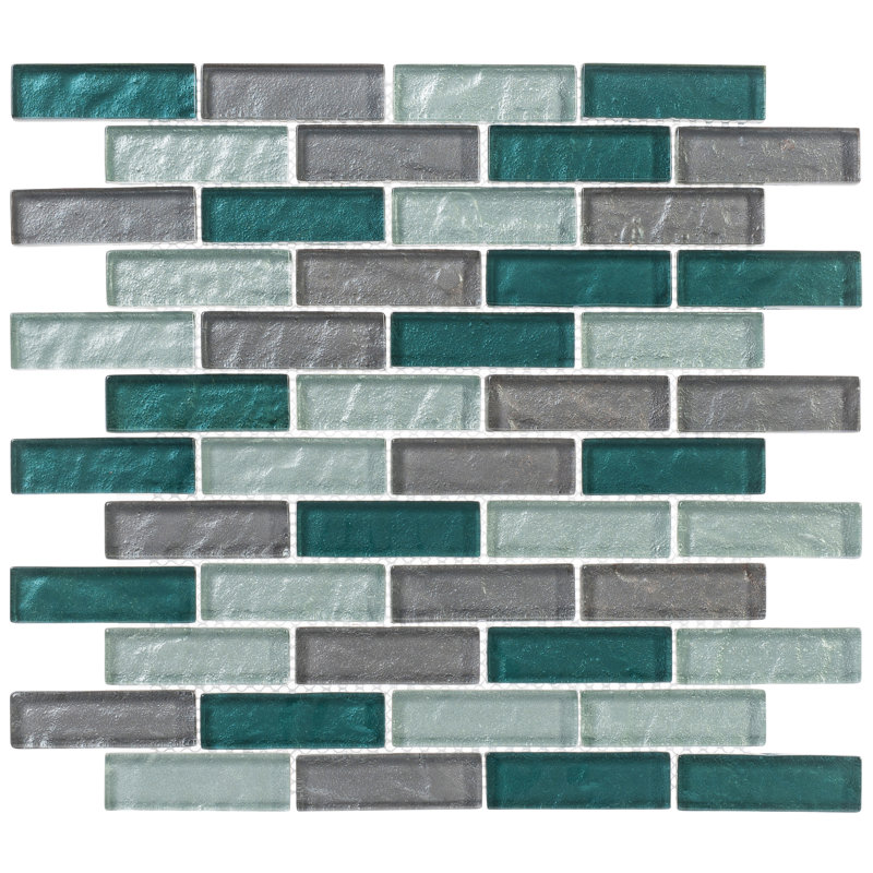 Carrelage de cuisine en mosaïque 1 "x 3" pour salle de bain, douche, piscine, mur et plancher Pristine, Tahiti