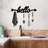 Durable Metal Wall Hook, Black, 26.8 x 8.7 x 0.8 inches | 100% Metal Construction, Weight Capacity: 0.95 lbs | Ideal for Organizing Coats, Bags, and Accessories | Easy to Install with Screws Included