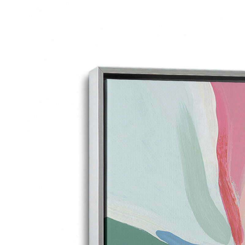 «Blossom Beacon II» par June Erica Vess, reproduction d'art sur toile, H 48 po x l 32 po, Argent argent