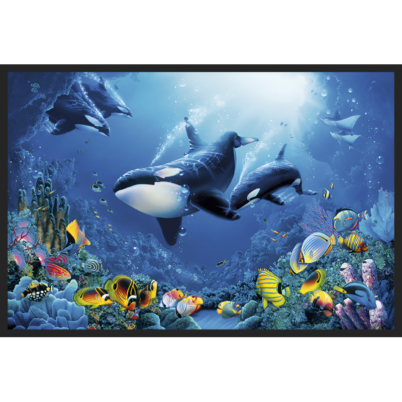 «Delight Of Life Ocean Orcas» sur papier