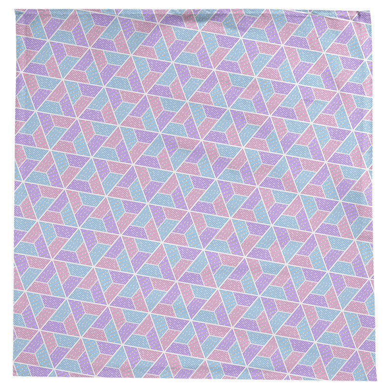 Nappe trapézoïdale Leffel, Bleu / Rose / Mauve