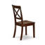 L'ensemble de table de salle à manger 3 pièces comprend une table de cuisine ronde avec piédestal et 2 chaises de salle à manger, 42 x 42 pouces, acajou-593227161