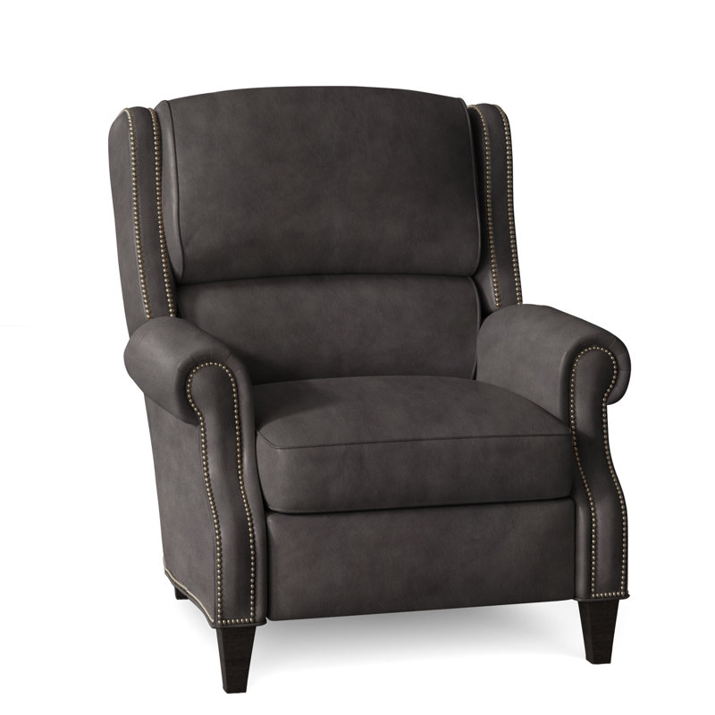 Huss Recliner, Plantation, Manual, Empyrean Mist Genuine Leather