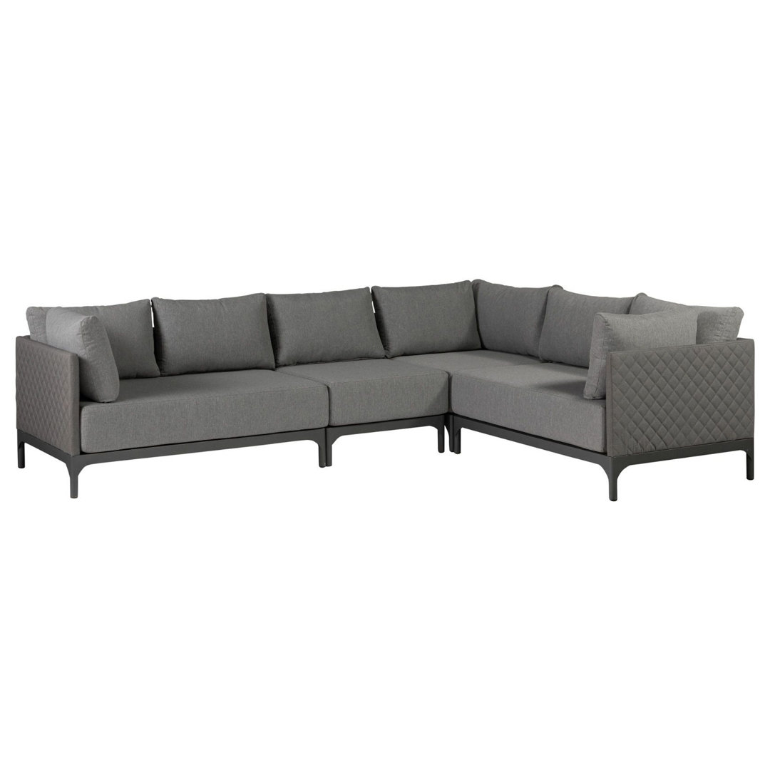 4 - Piece Upholstered Corner Sofa