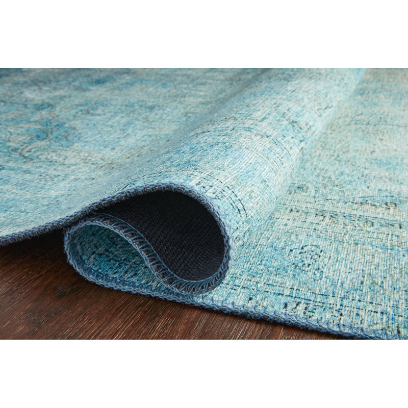 Dereck Hand Hooked Oriental Indoor Rug, Rectangle 7'6" x 9'6"