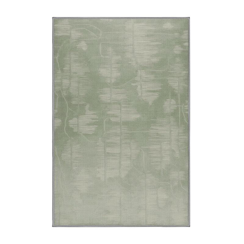 Tapis abstrait lavable à la machine, Rectangle de 5 pi x 8 pi