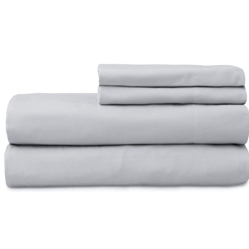Ensemble de draps 100% percale de coton à contexture de 300 fils Fulham, Ensemble de draps pour lit double + un drap-housse