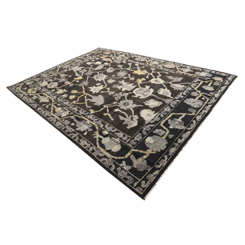 Tapis noir 9 x 12 Pettaway