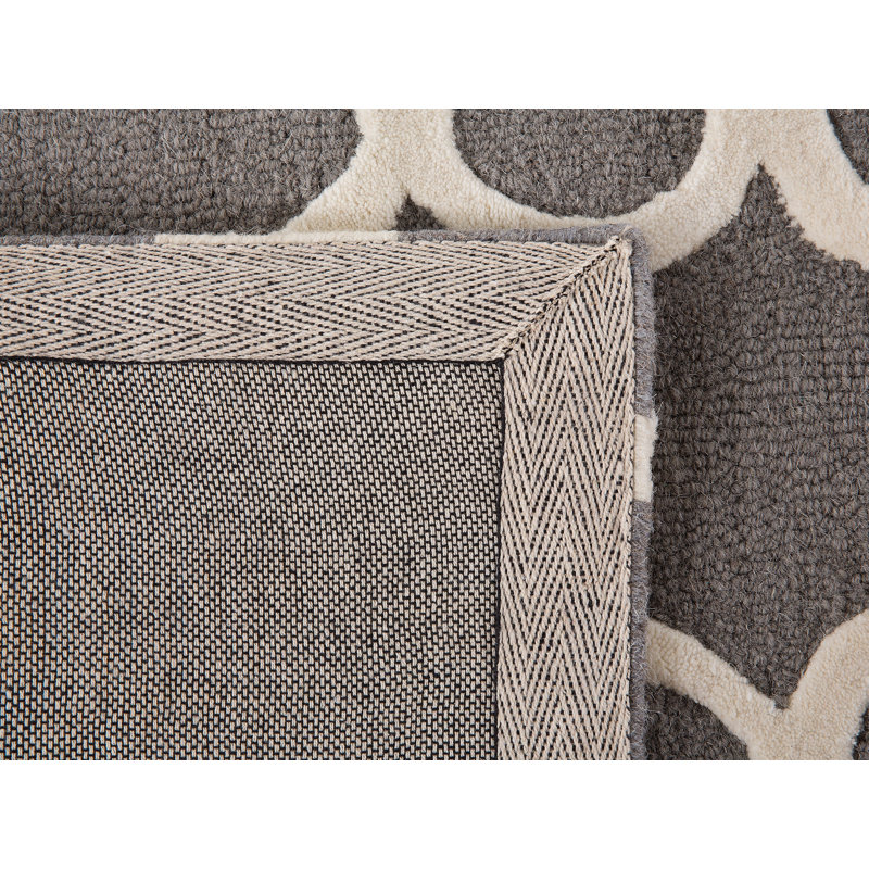 Zile Geometric Wool Hand Woven Area Rug, Rectangle 140 x 200cm