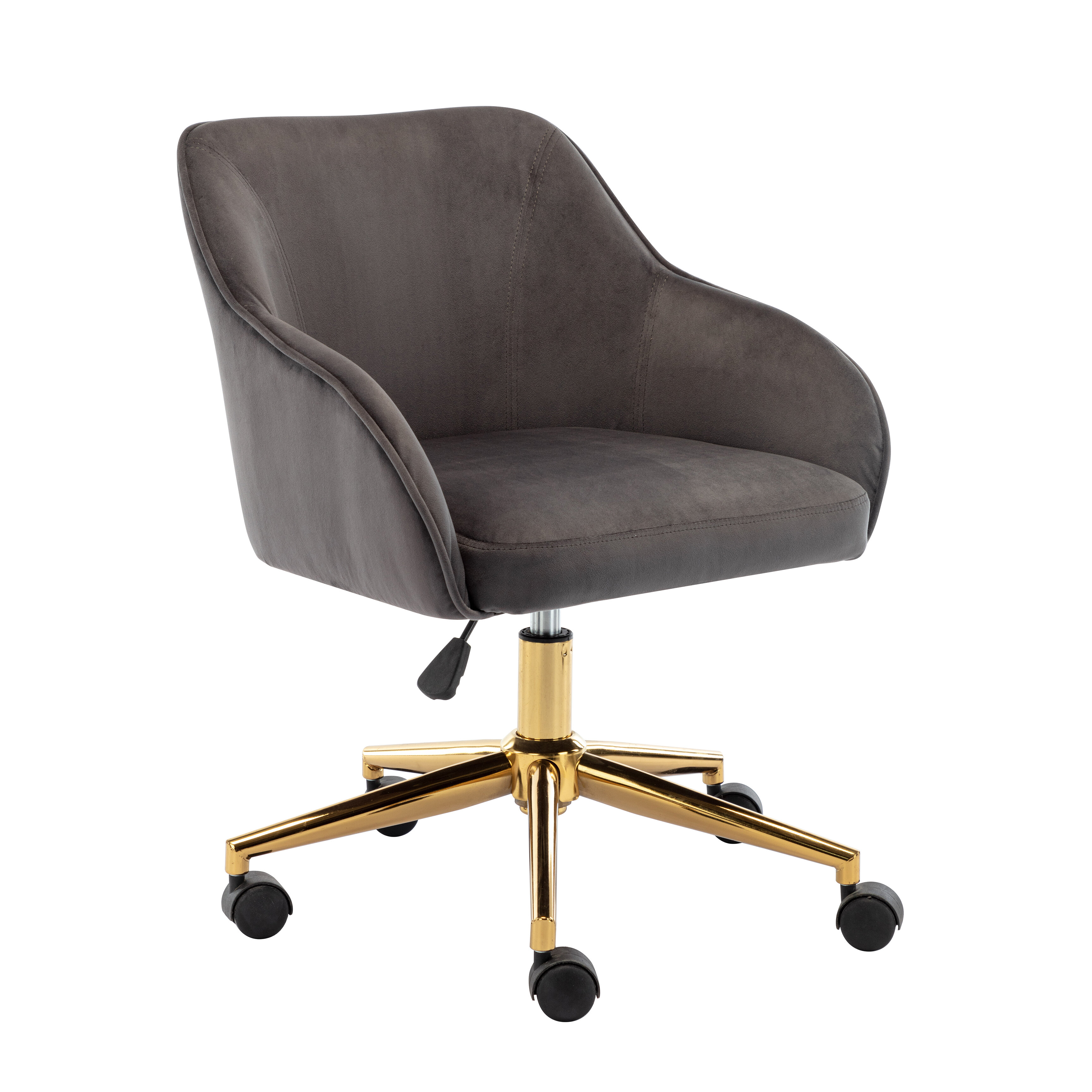 Willa Arlo Interiors Lundgren Leather Task Chair with Padded Arms & Reviews