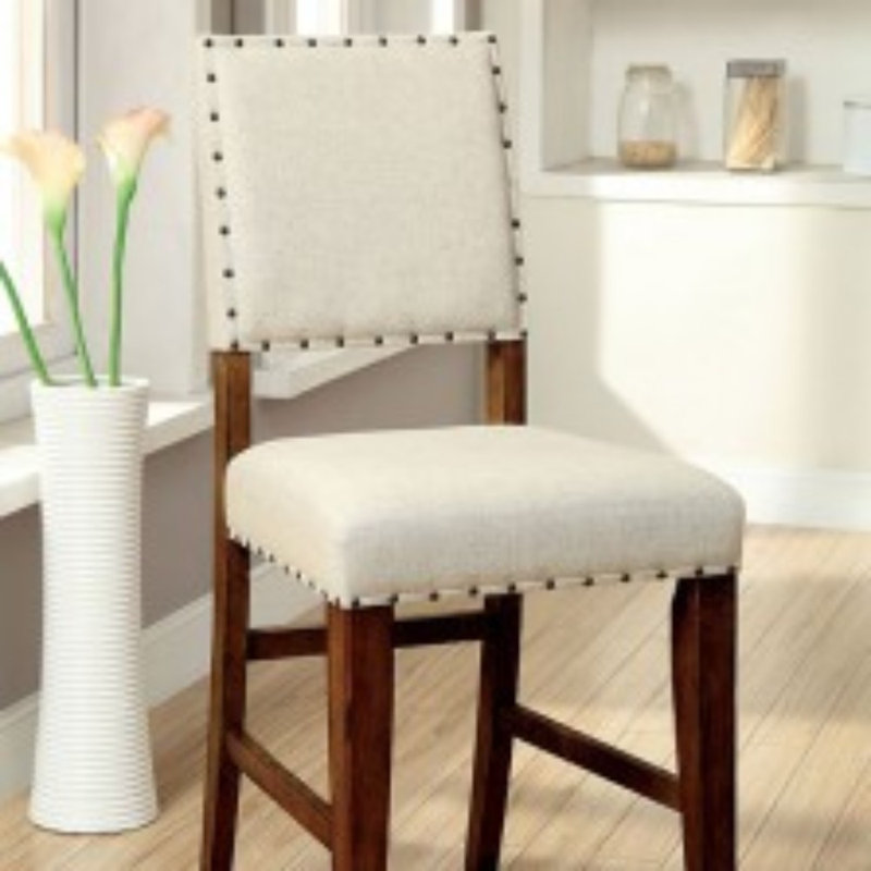 Upholstered Counter Stool, Brown