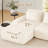 146 Inch Modern U-Shaped Modular Sectional Sofa, Flannelette Fabric, Oversized 4-Seater, Deep Seat, Movable Ottoman, Buckle Connection, Anti-Slip Design, No Assembly Required-2118422884-2118422887