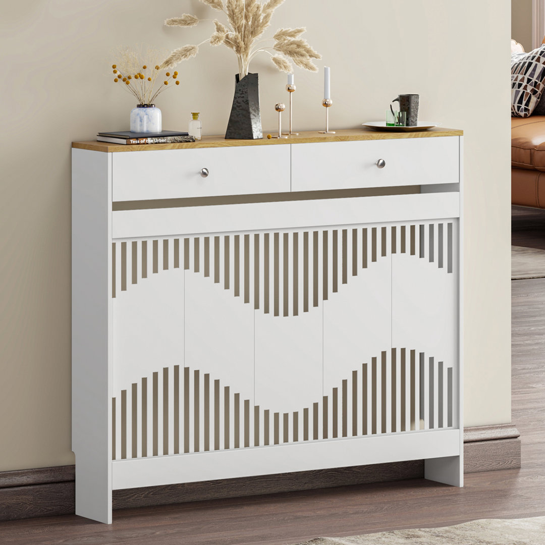 Radiator Cover With Drawers, Modern Mdf Wood Cabinet Shelf Heating Cover For Living Room Bedroom Hallway
