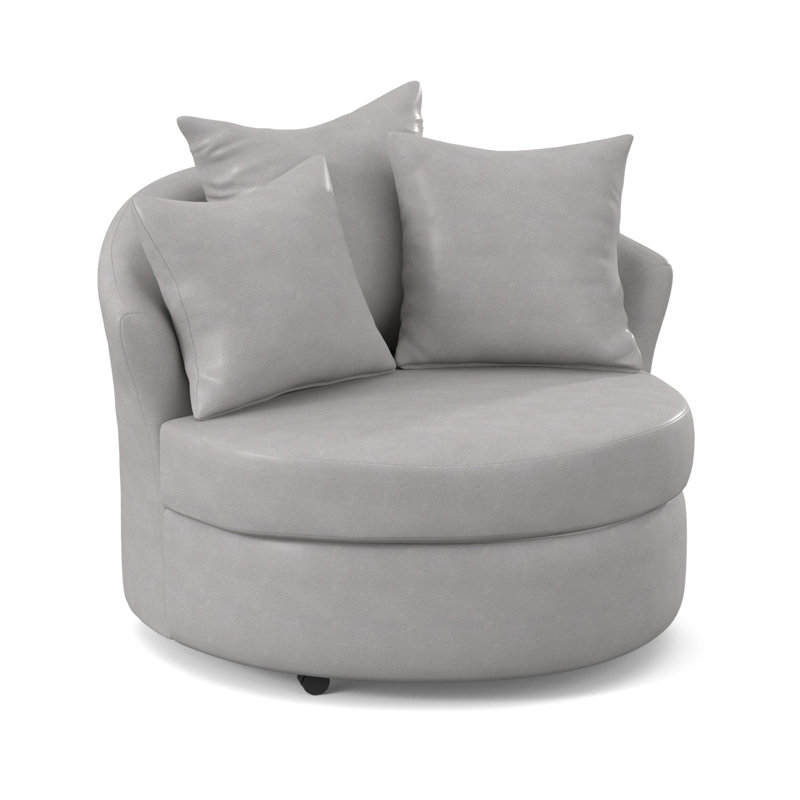 Fauteuil demi-tonneau Alsup, Acier raffiné