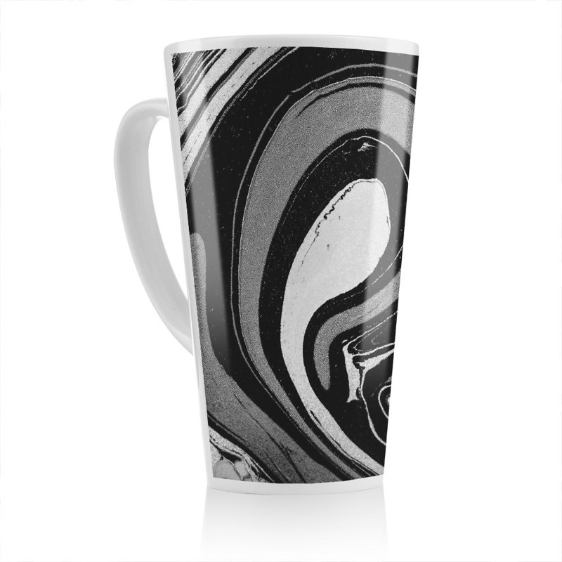 Marbled Paint Latte Mug