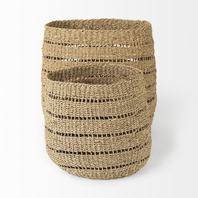 Ensemble de paniers 3 pièces en osier