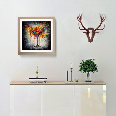 Cocktail Abstract Art No.1 - Framed Print