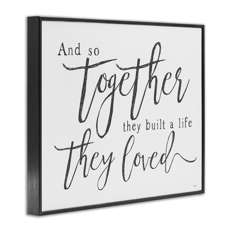 «Together A Life qu'ils ont adoré», estampe numérique, design by Lux + Me Designs, H 11 po x l 14 po