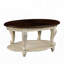 Table basse en bois avec tablette de plancher