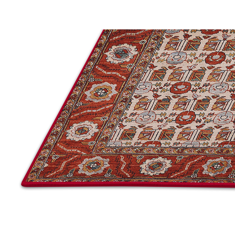 Tapis oriental rouge / beige, Rectangle 6 pi x 9 pi