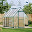 Serre en polycarbonate avec cadre en aluminium, 6 pi x 9 pi, évent de toit inclus, pour l'extérieur-125765282-125904881