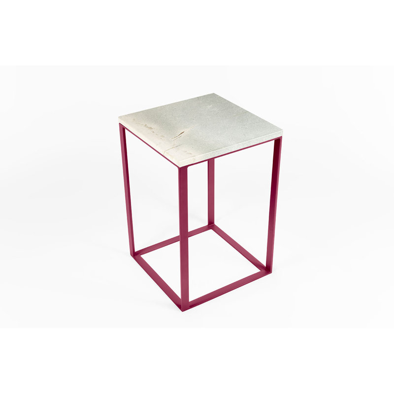 Abdul-Mateen Frame End Table, Red