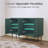 48" Sideboard Buffet Cabinet with 3D Flower Pattern-1466389446