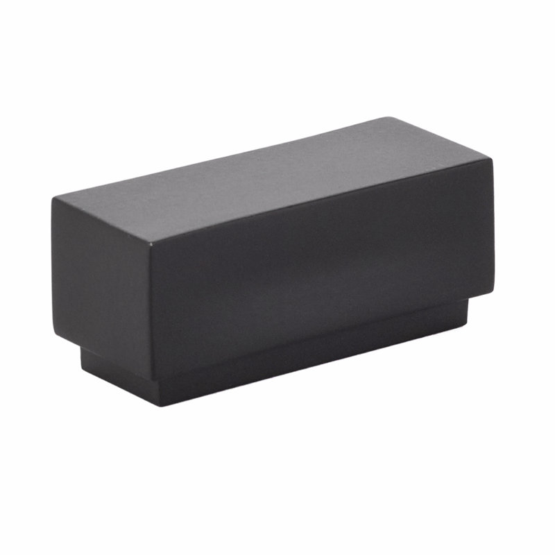 Cinder Rectangular Knob, Oil Rubbed Bronze, 2.25''