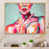 Toile naturelle avec cadre flottant
