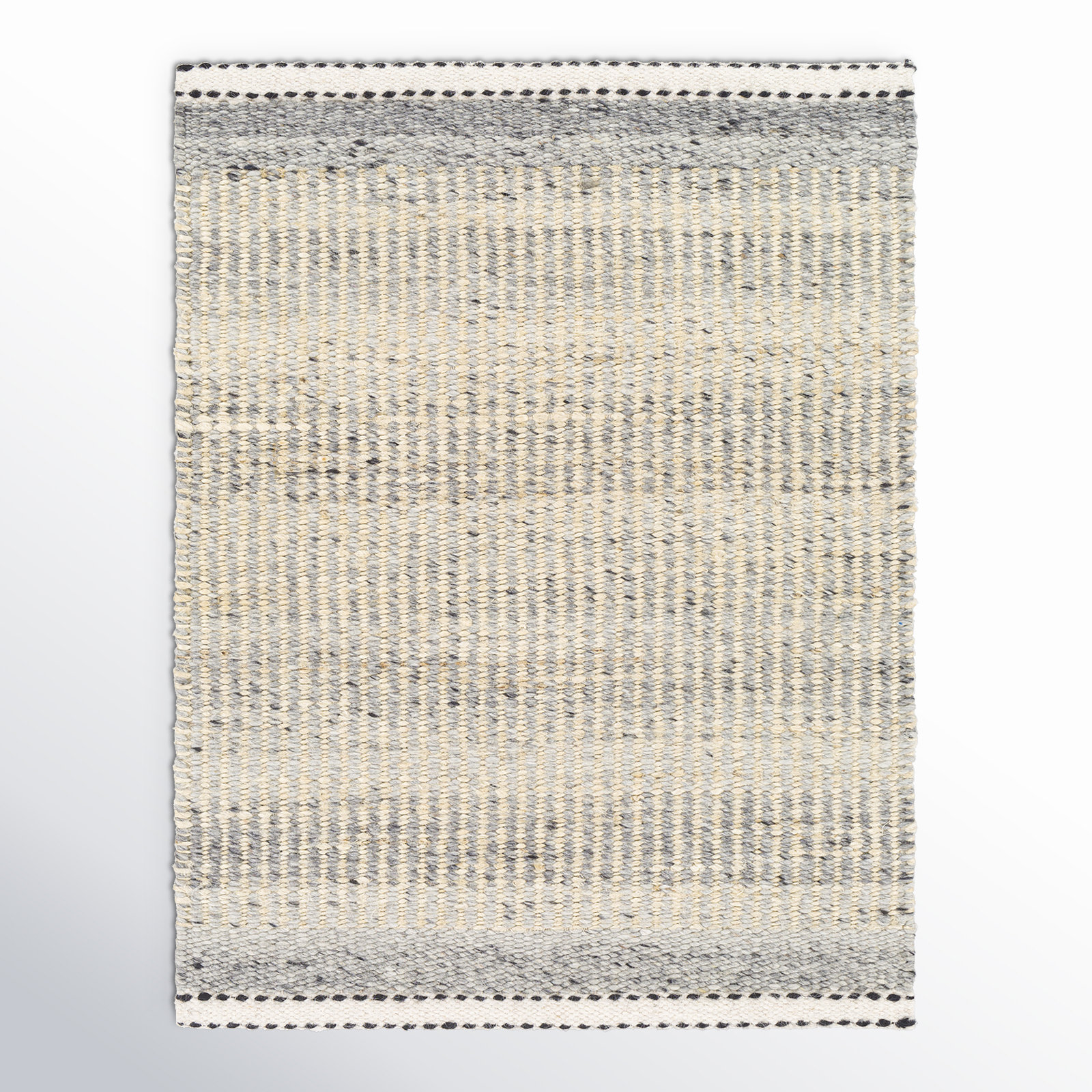Lessie Hand-Woven Striped Jute Rug, Rectangle 8'10" x 12'