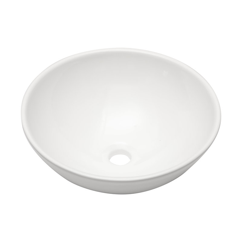 13Inch  Ceramics Round  Bathroom  Sink,White