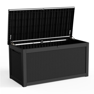 330 Gallons Weatherproof Resin Lockable Deck Box