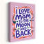 Love Mom To The Moon Playful Abstract Contemporary Landscape Nature Wall Art Print 1 Piece Wrapped Canvas Wall Art-574444937