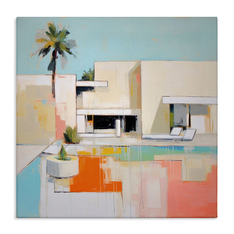 Art mural moderne sur toile flottante moderne par Irena Orlov, H 36 po x l 36 po x P 1,5 po