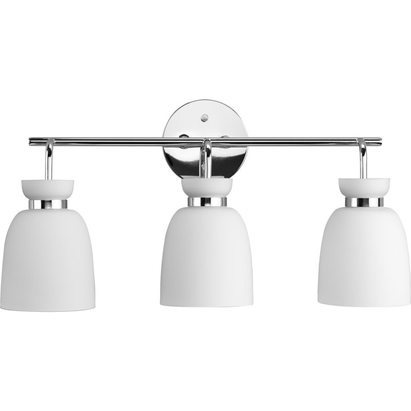 Éclairage pour meuble-lavabo à intensité variable Lexie, Chrome poli, 3