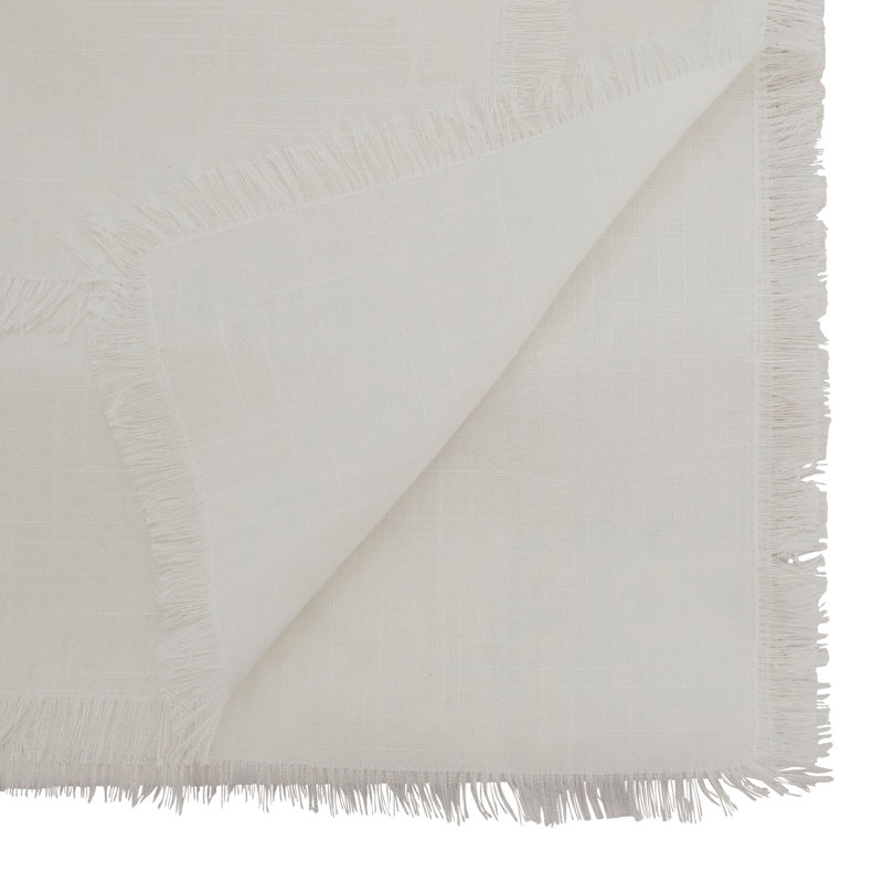 Rectangular Table Runner, White