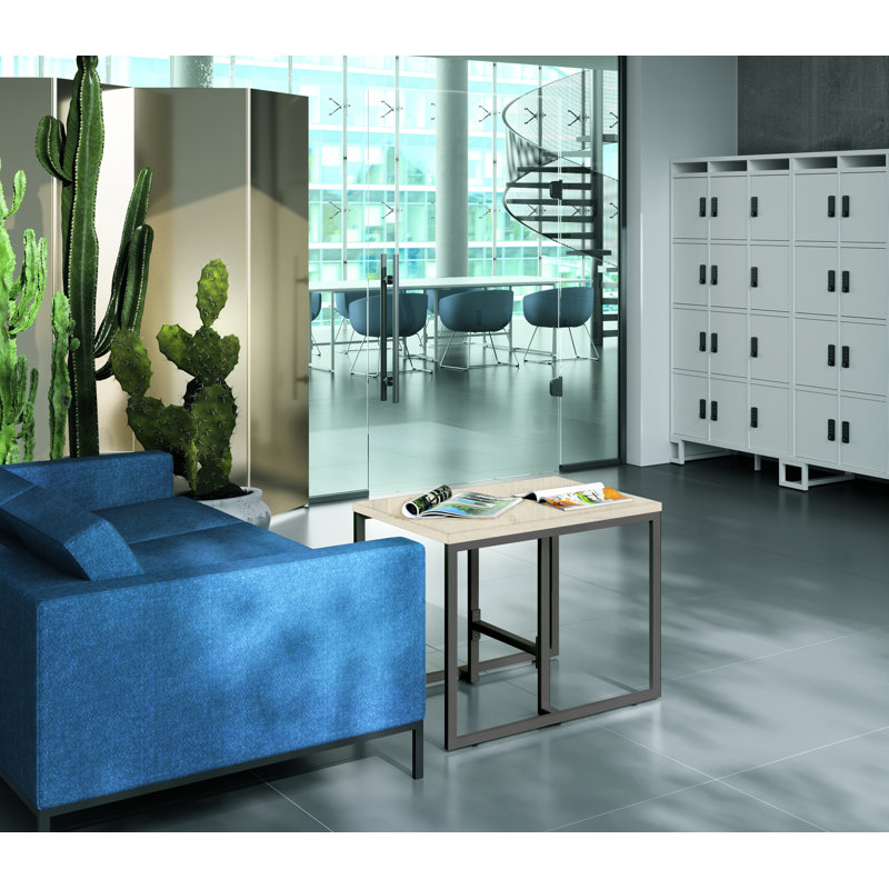 Witherspoon Frame Coffee Table, 60cm H x 65cm L x 65cm W, Espoo Oak, Anthracite
