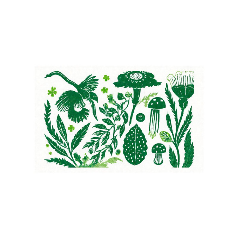 Tapis pour salle de bain Green Plant