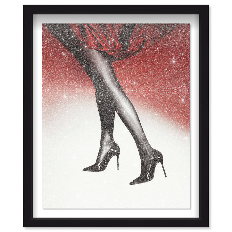 Vermillion Vibe Print by Oliver Gal, 21.5"H x 17.5"W, Black Shadowbox