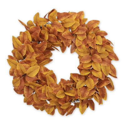 Couronne de feuilles artificielles de 20 po pour la porte d'entrée