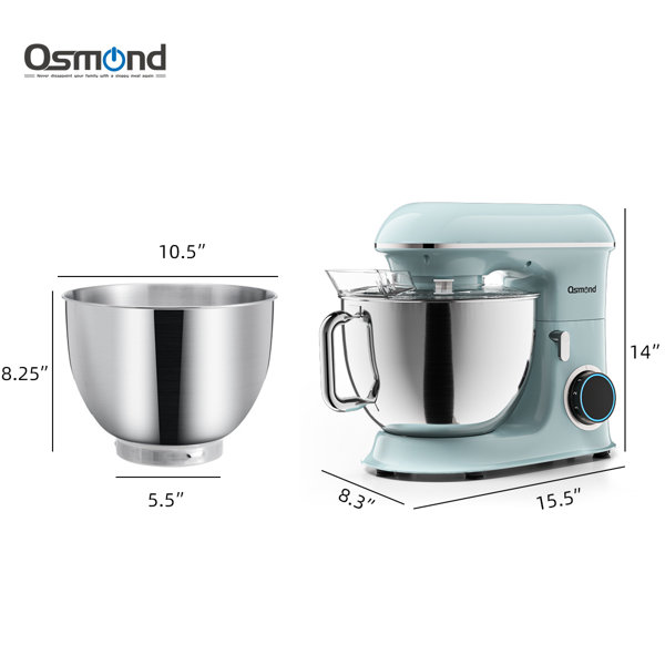 Buy Aucma stand mixer, all-metal stand mixer, 4.5L 600W 6-speed