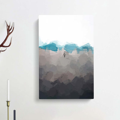 Desert Walker in Abstract - Wrapped Canvas