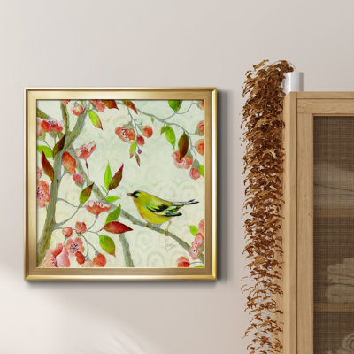 Chanson du printemps, soirée dorée - Peinture sur toile encadrée