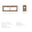 Console en bois massif Alex 72 "