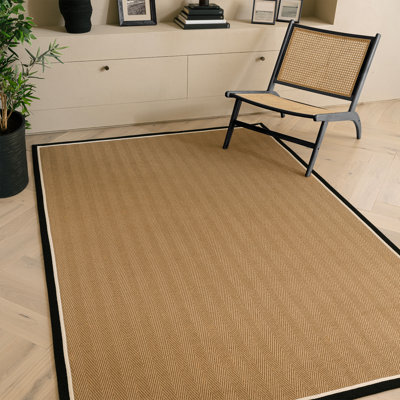 Rondle Herringbone Jute Area Rug
