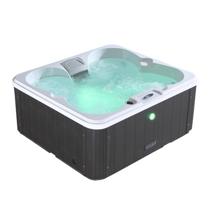 Canadian Spa Gander UV Hot Tub 4-Person 15-Jet with Blackout Insulation and UV Light Water Care